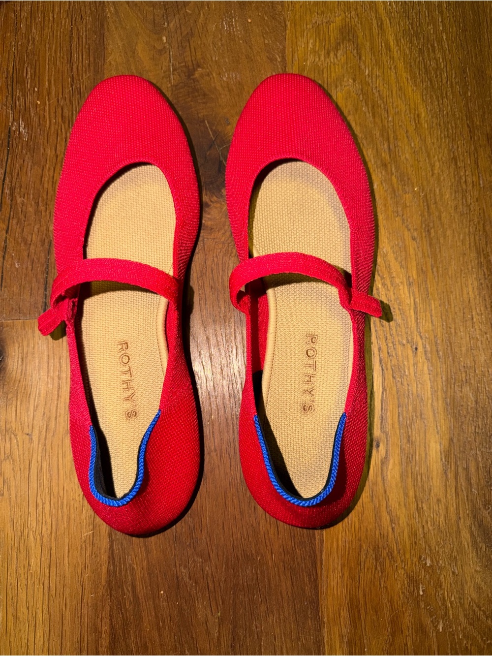 Rothy's Red Mary Jane Flats - Size 10 “lollipop red”